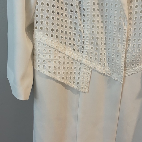 Chico's White Blazer Eyelet - Picture 5 of 10